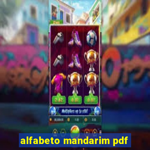 alfabeto mandarim pdf